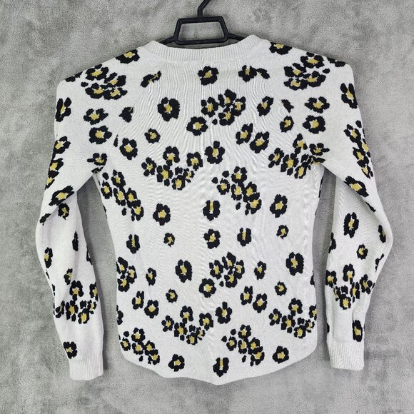 Womens Beige Cabi Animal Print Cardigan Sweater Button-Up Long Sleeve Size S - Picture 5 of 8